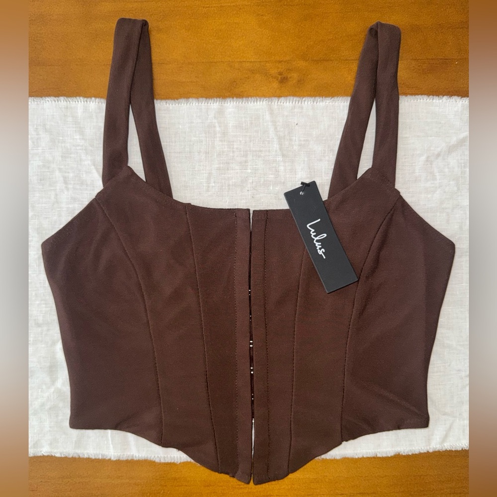 Lulu's Brown Corset Top